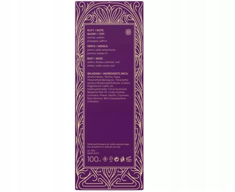 MADE IN LAB. ORIENTAL EAU DE PARFUM 100ML - ROYAL AMETHYST 590384321644 Packaging volume 100 ml