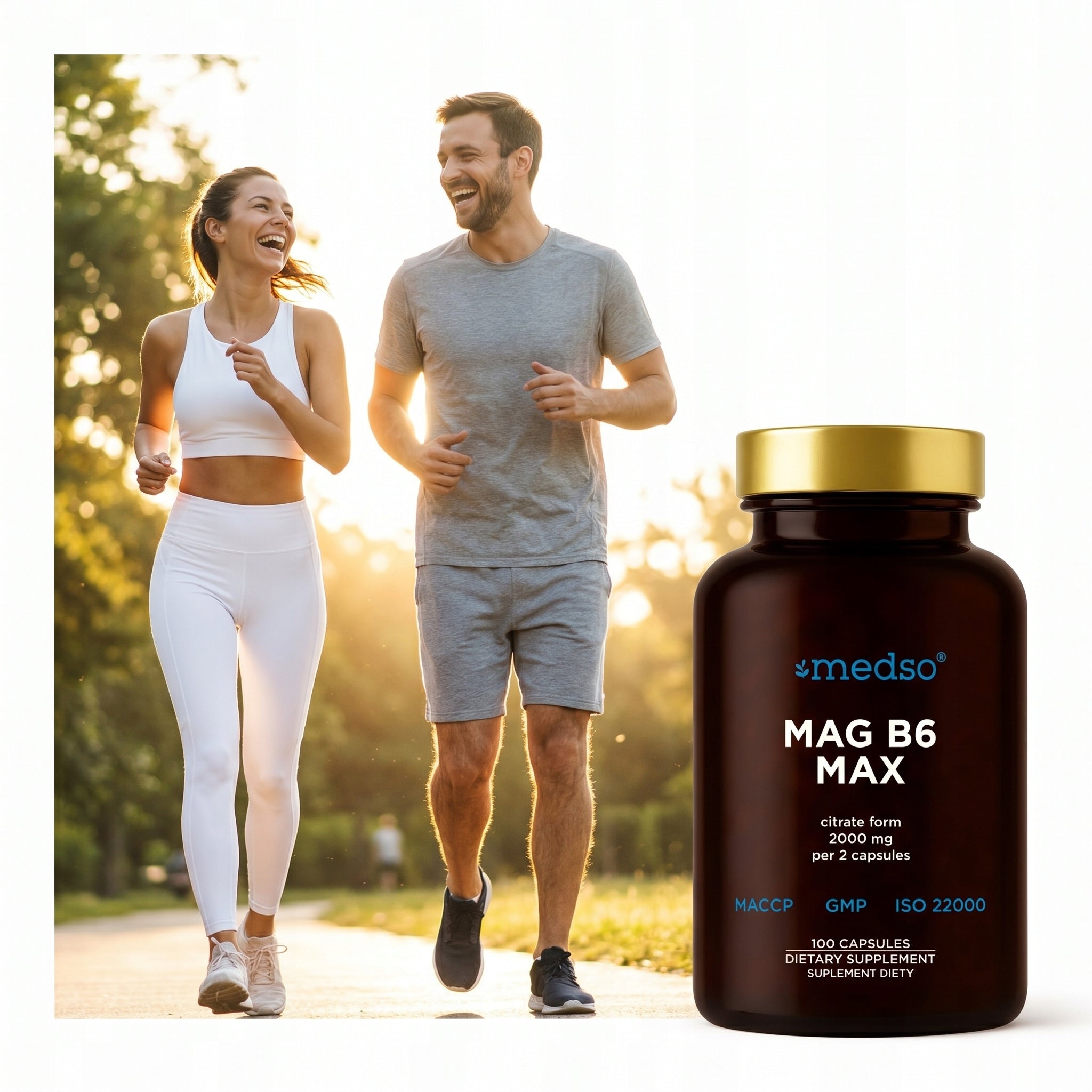 MAG B6 MAX 1000MG MAGNESIUM CITRATE MUSCLE SUPPORT NERVOUS SYSTEM 100CAPS. Packaging status original