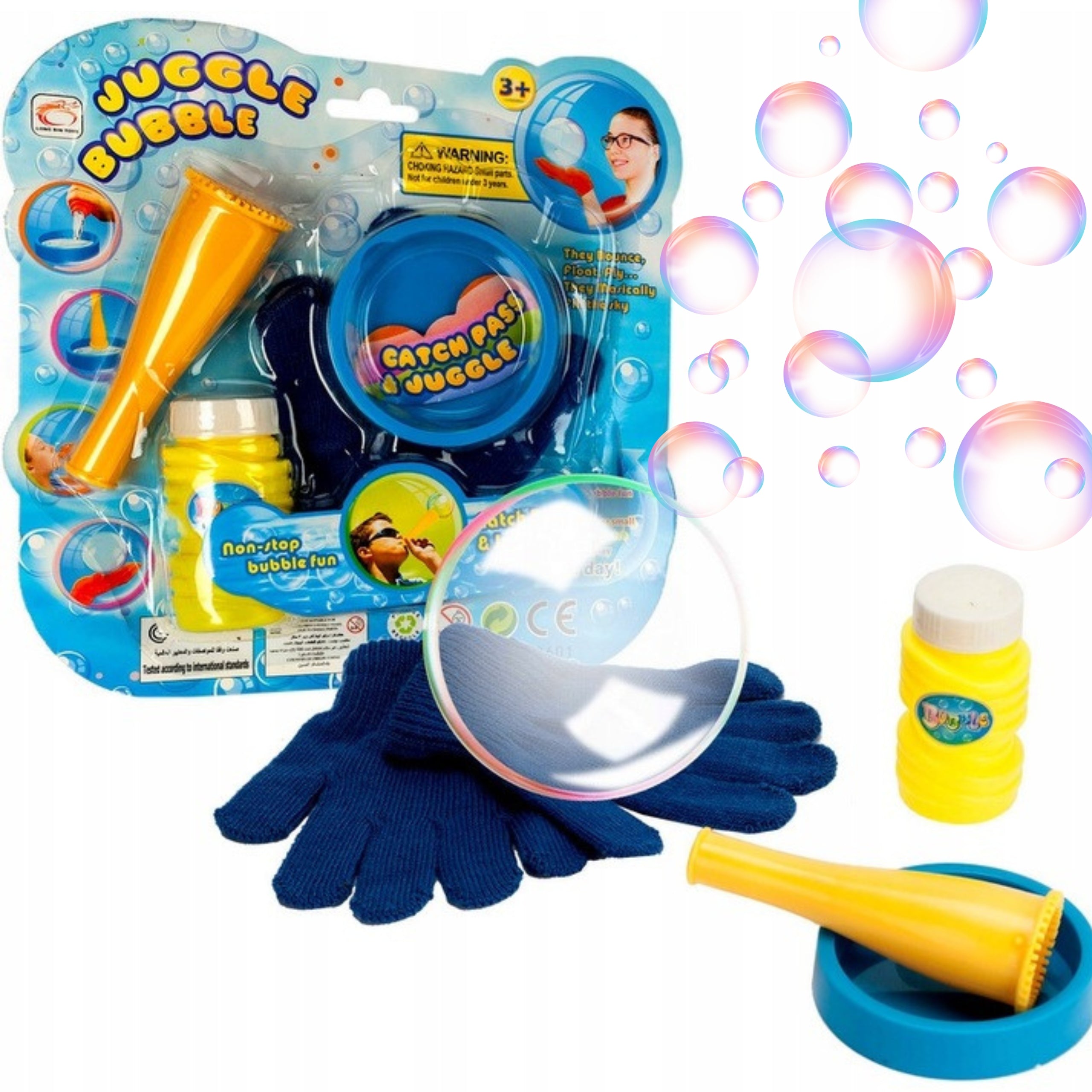 MAGIC GLOVE BABY SOAP BUBBLE SET + BUBBLE LIQUID Kid's age 3＋ years
