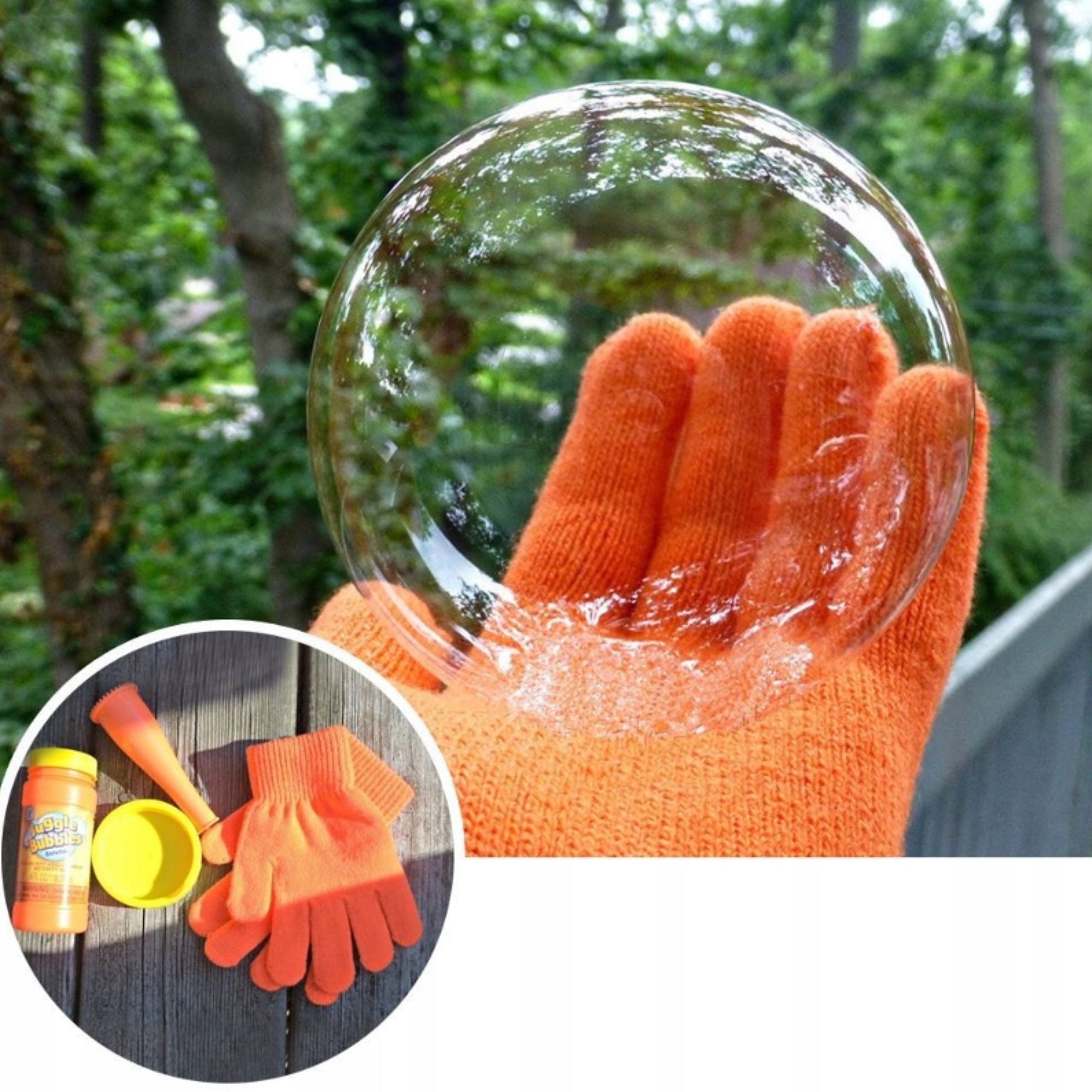 MAGIC GLOVE BABY SOAP BUBBLE SET + BUBBLE LIQUID Packaging status original