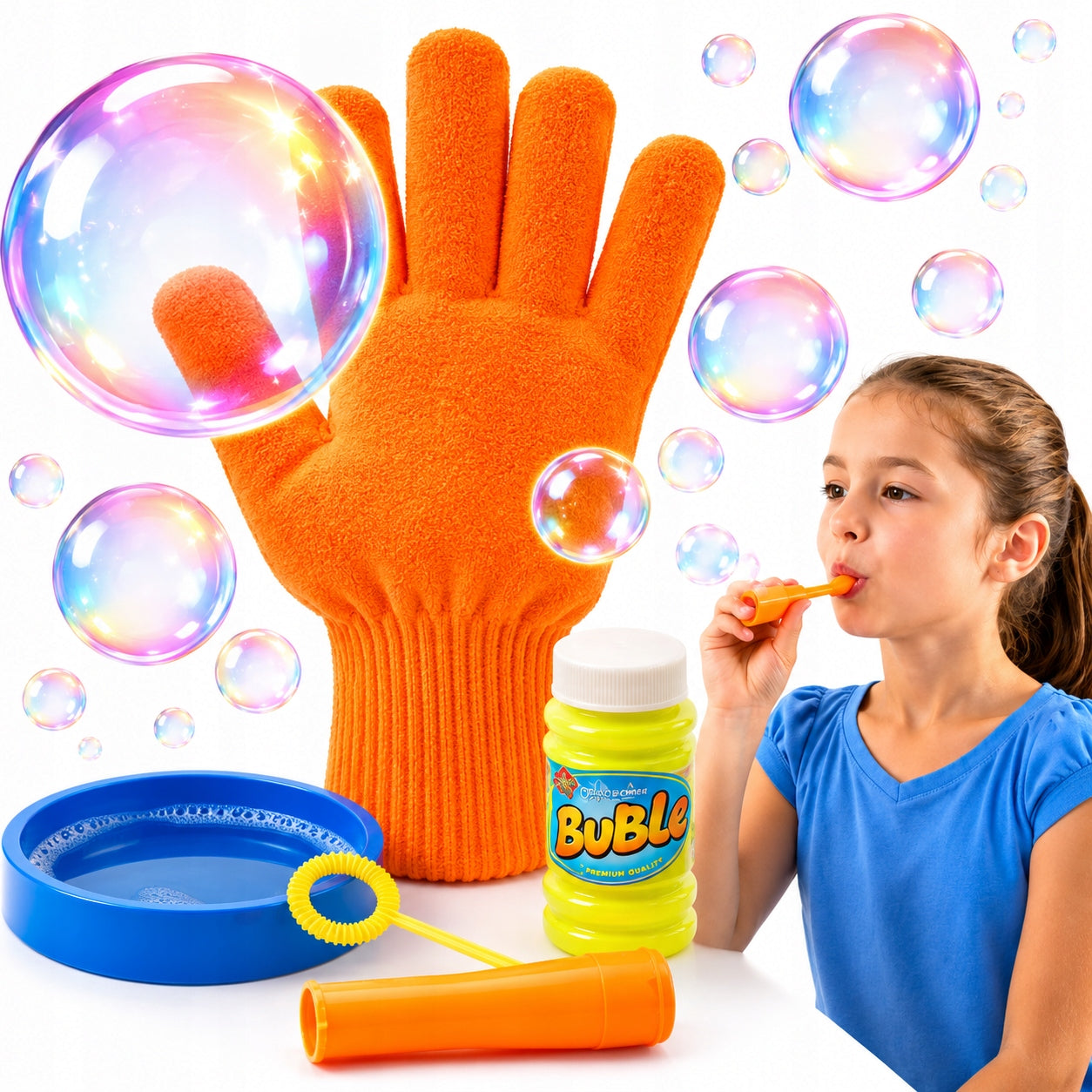 MAGIC GLOVE BABY SOAP BUBBLE SET + BUBBLE LIQUID