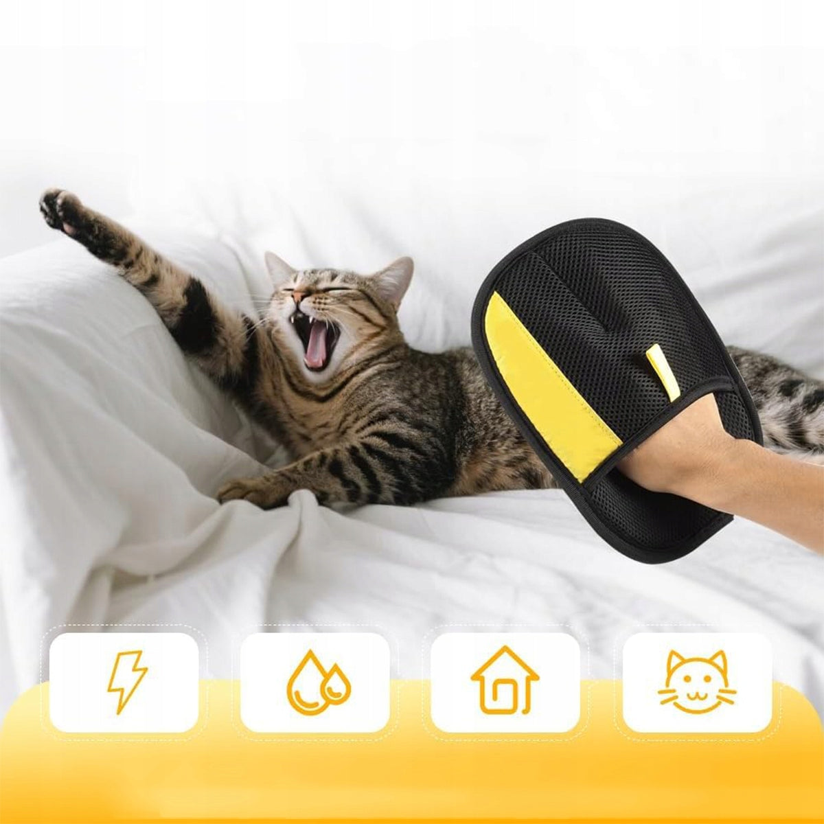 MAGIC HAIR REMOVAL GLOVE ANTISTATIC FOR DOG AND CAT MASSAGE Brand no brand