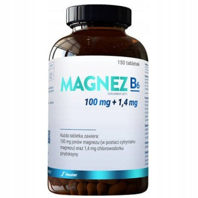 MAGNESIUM B6 nervous system, muscular, cramps 150 tablets