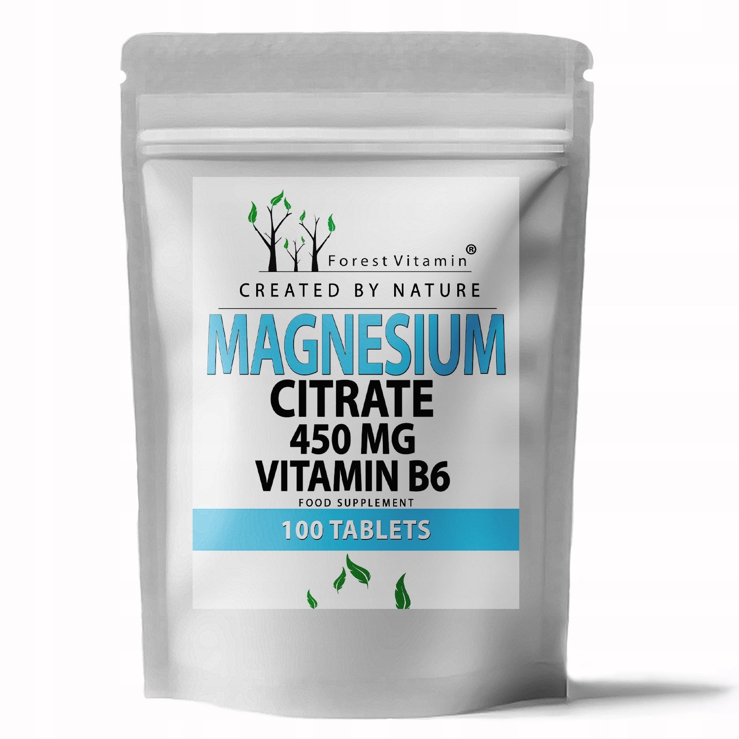 MAGNESIUM CITRATE MAGNESIUM 450 mg + B6 100 tab STRONG WORKING SMALL TABLETS EAN (GTIN) 5904890310902