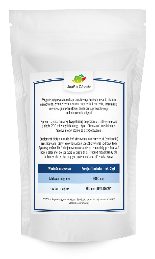 MAGNESIUM MALATE Pure Magnesium Powder 250g Manufacturer code 5904067420861