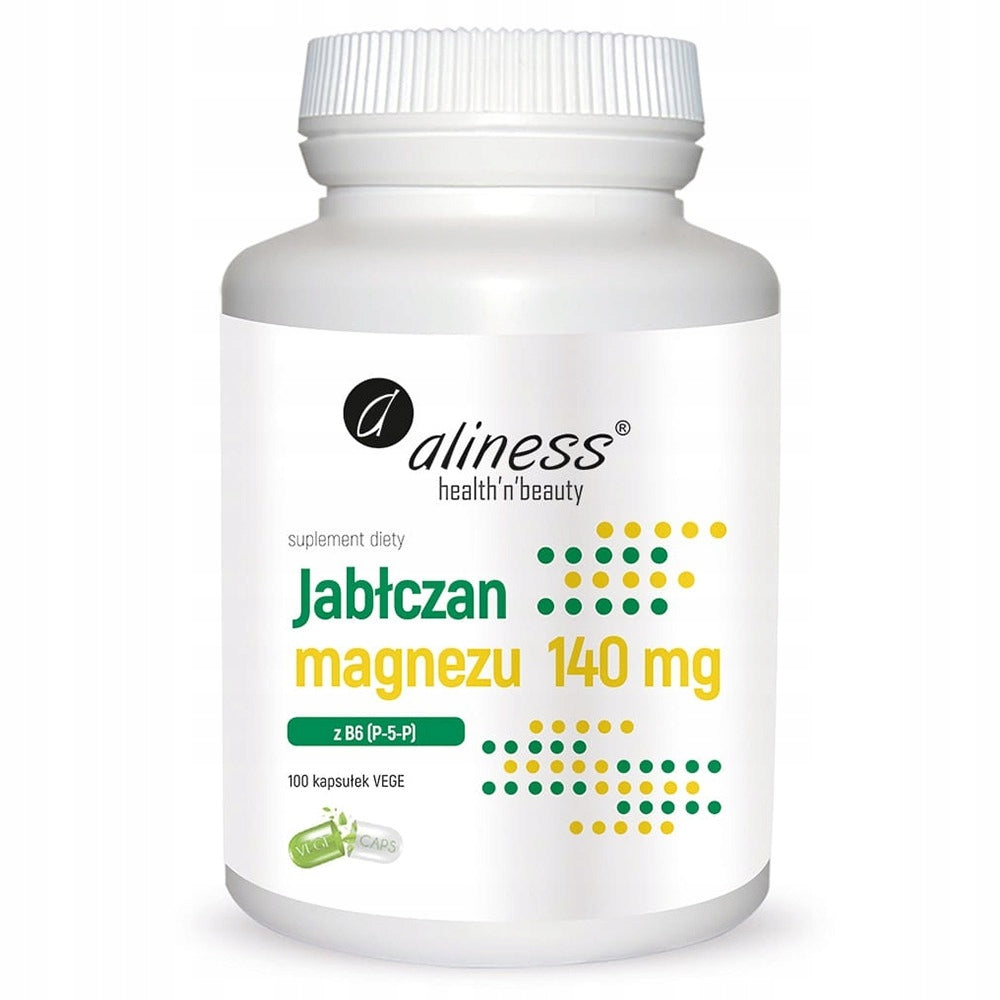 MAGNESIUM MALATE with Vitamin B6 (P-5-P) 100 caps BONE Muscle Heart