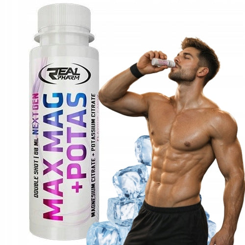 MAGNESIUM POTASSIUM Real Pharm Max Mag + Potassium Shot 80ml Landrynka SET OF 12 Expiration date not specified