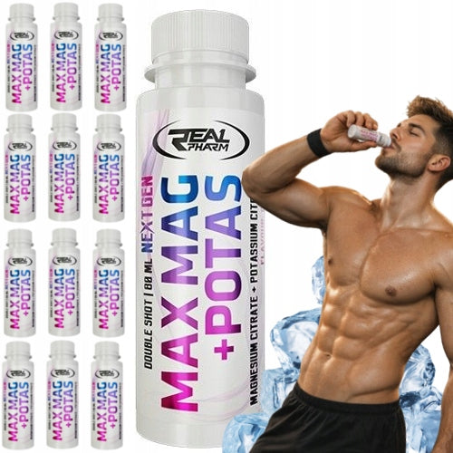 MAGNESIUM POTASSIUM Real Pharm Max Mag + Potassium Shot 80ml Landrynka SET OF 12