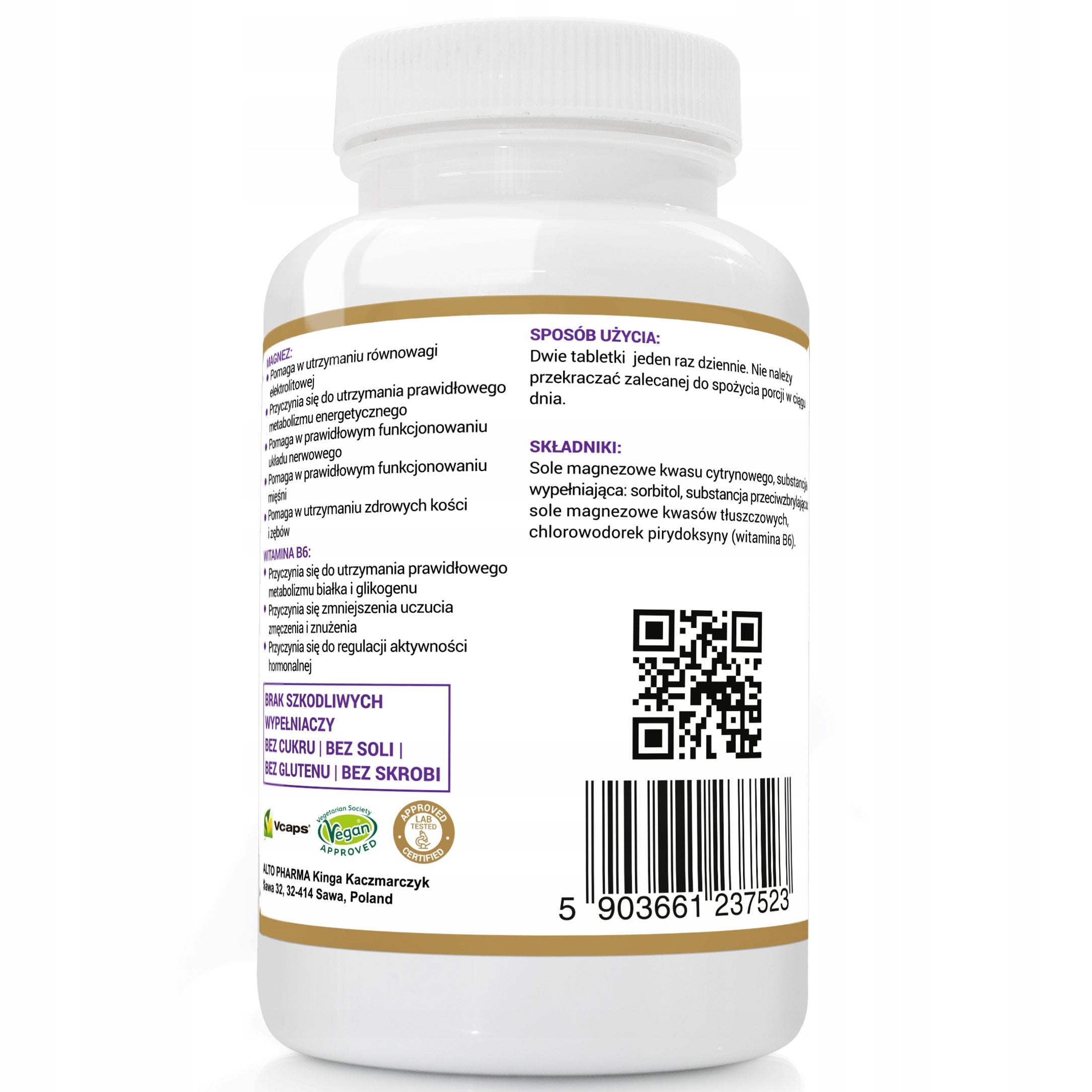 MAGNESIUM STRONG + Wit B6 Muscles Bone Fatigue Nervous System 120 tab Expiration date not specified