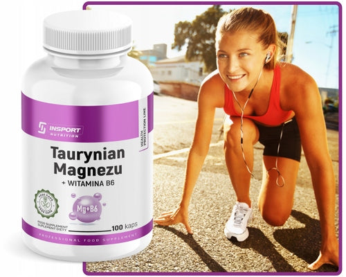 MAGNESIUM Taurate MAGNESIUM + B6 1600mg 100 kap Muscle spasms | INSPORT Brand Insport Nutrition