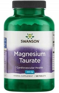 MAGNESIUM energy fatigue Swanson Magnesium Taurate 100mg 120tab