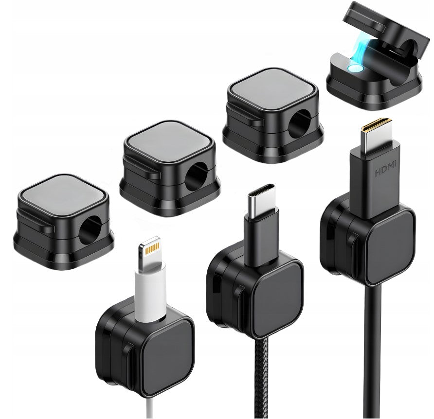 MAGNETIC CABLE ORGANIZER 3PCS SET DESK CABLE HOLDER CLIPS