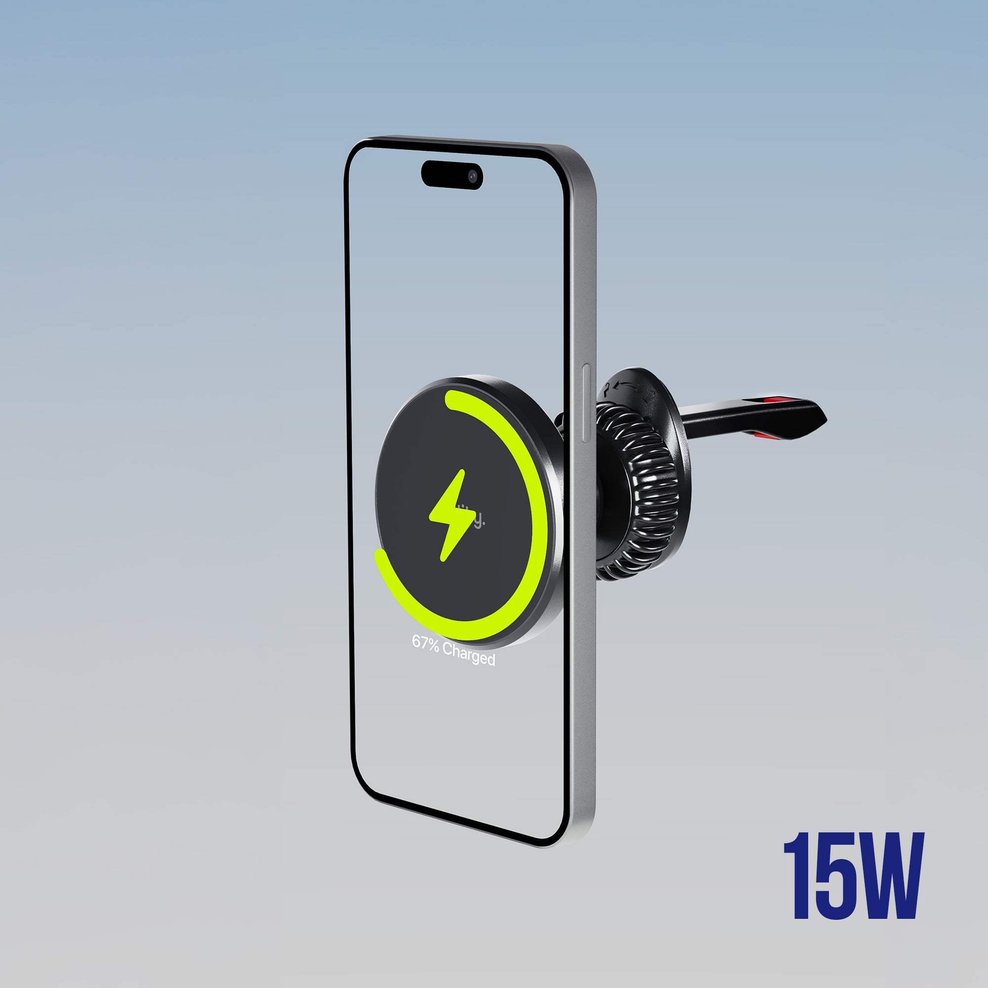 MAGNETIC CAR HOLDER WITH INDUCTION CHARGER 2in1 MAGSAFE 15W +USBC Manufacturer code ACH-300-15WMS