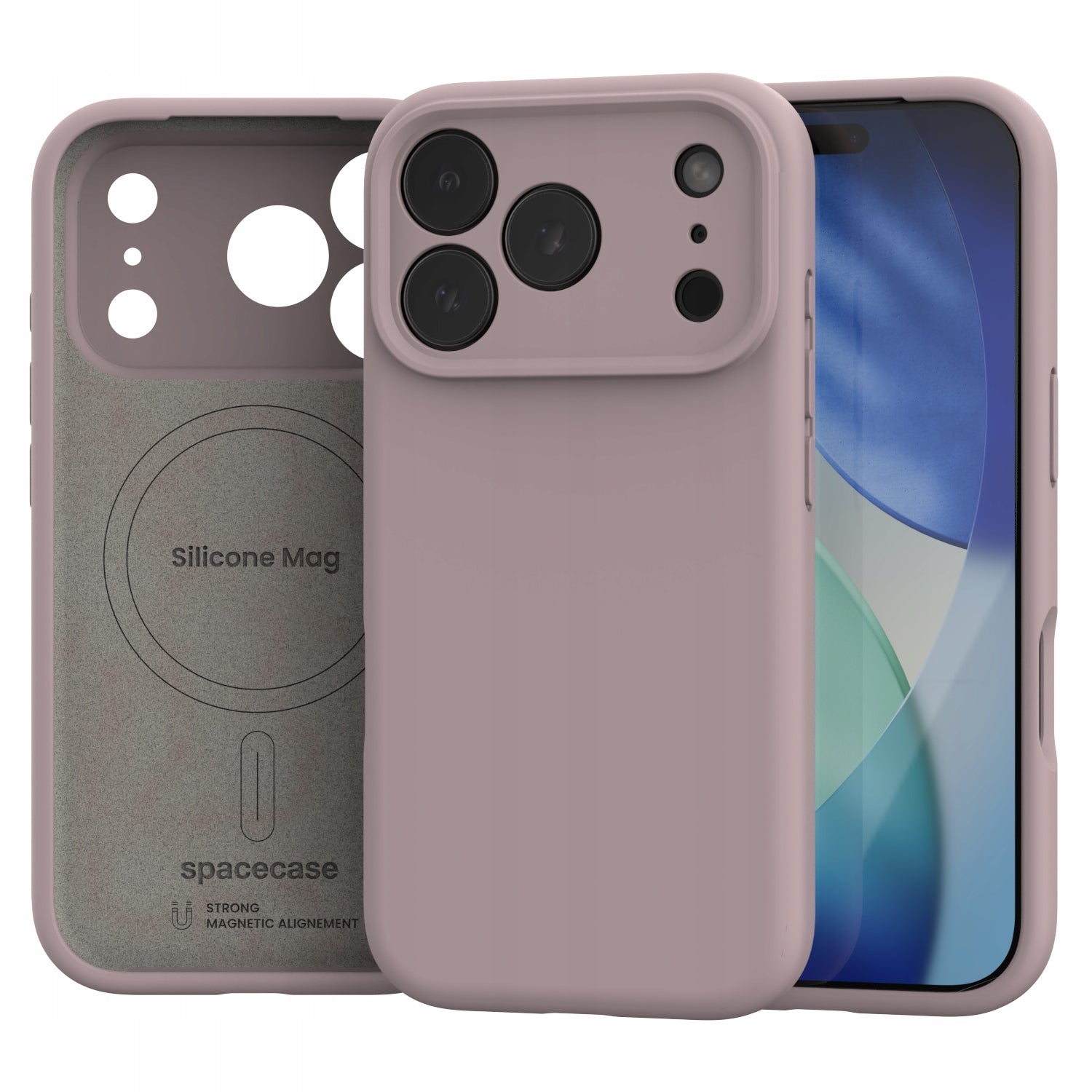 MAGNETIC CASE FOR IPHONE 17 PRO SPACECASE SILICONE MAG CASE FOR MAGSAFE Packaging status original