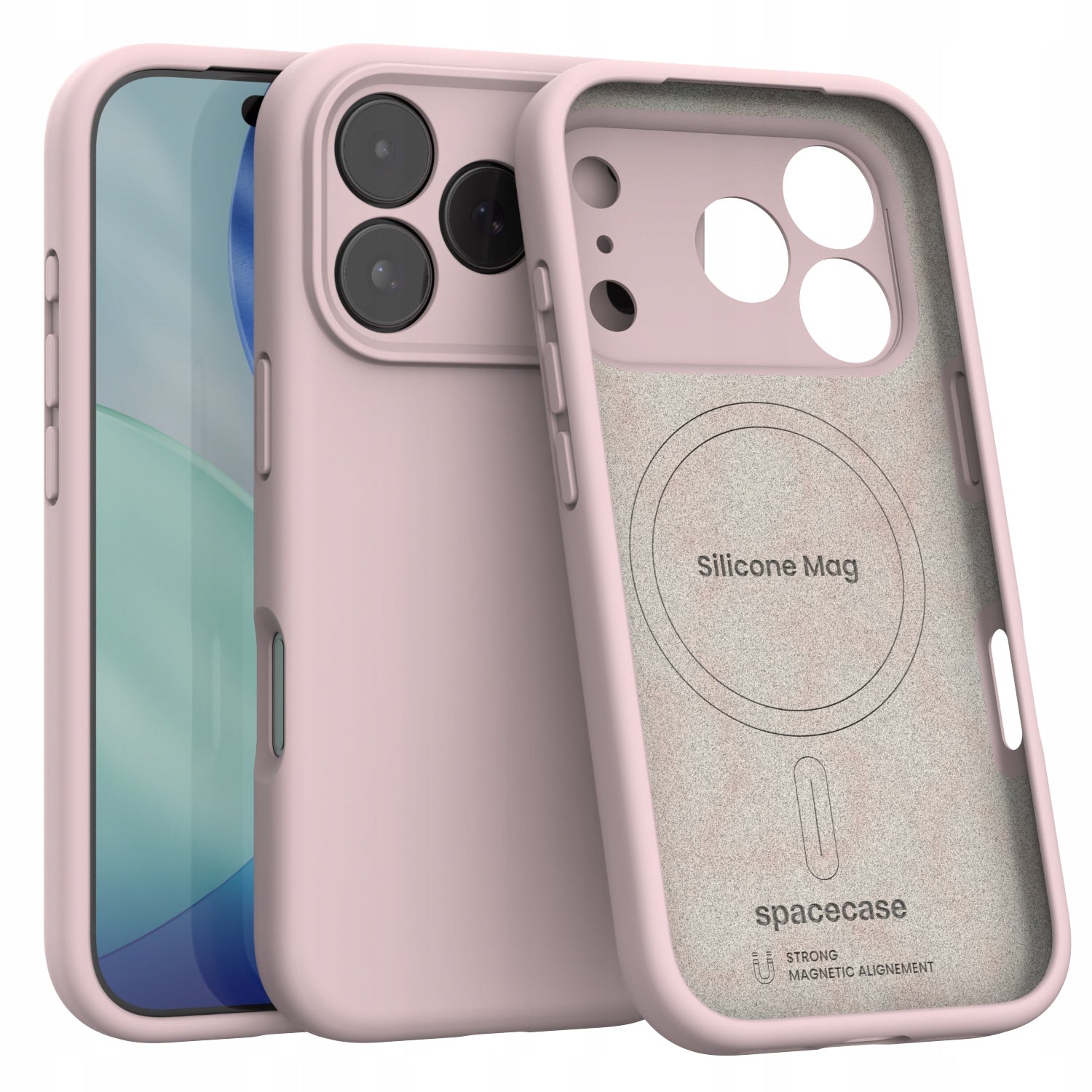 MAGNETIC CASE FOR IPHONE 17 PRO SPACECASE SILICONE MAG CASE FOR MAGSAFE