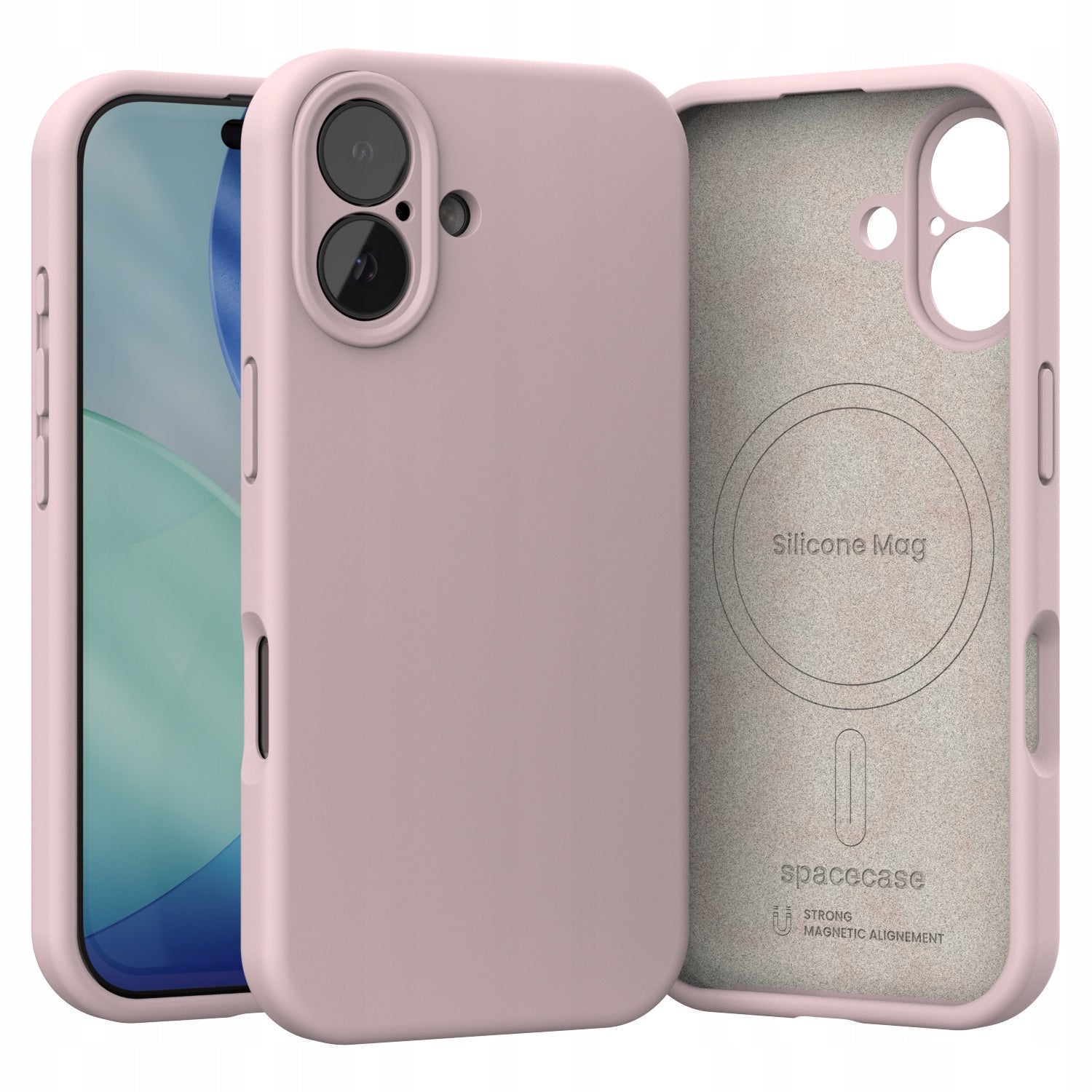 MAGNETIC CASE FOR IPHONE 17 SPACECASE SILICONE MAG CASE FOR MAGSAFE Packaging status original