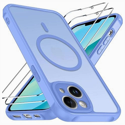 MAGNETIC CASE IPHONE 13 MILITARY PROTECTION WITH TEMPERED GLASS silicone