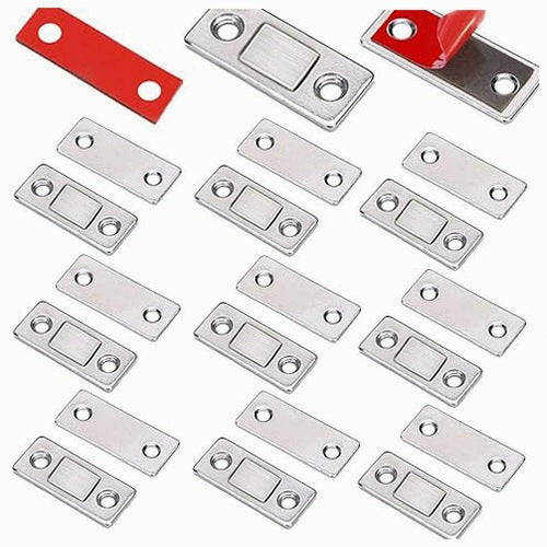 MAGNETIC DRAWER DOOR CABINET HOOK METAL 10 PCS METAL SET