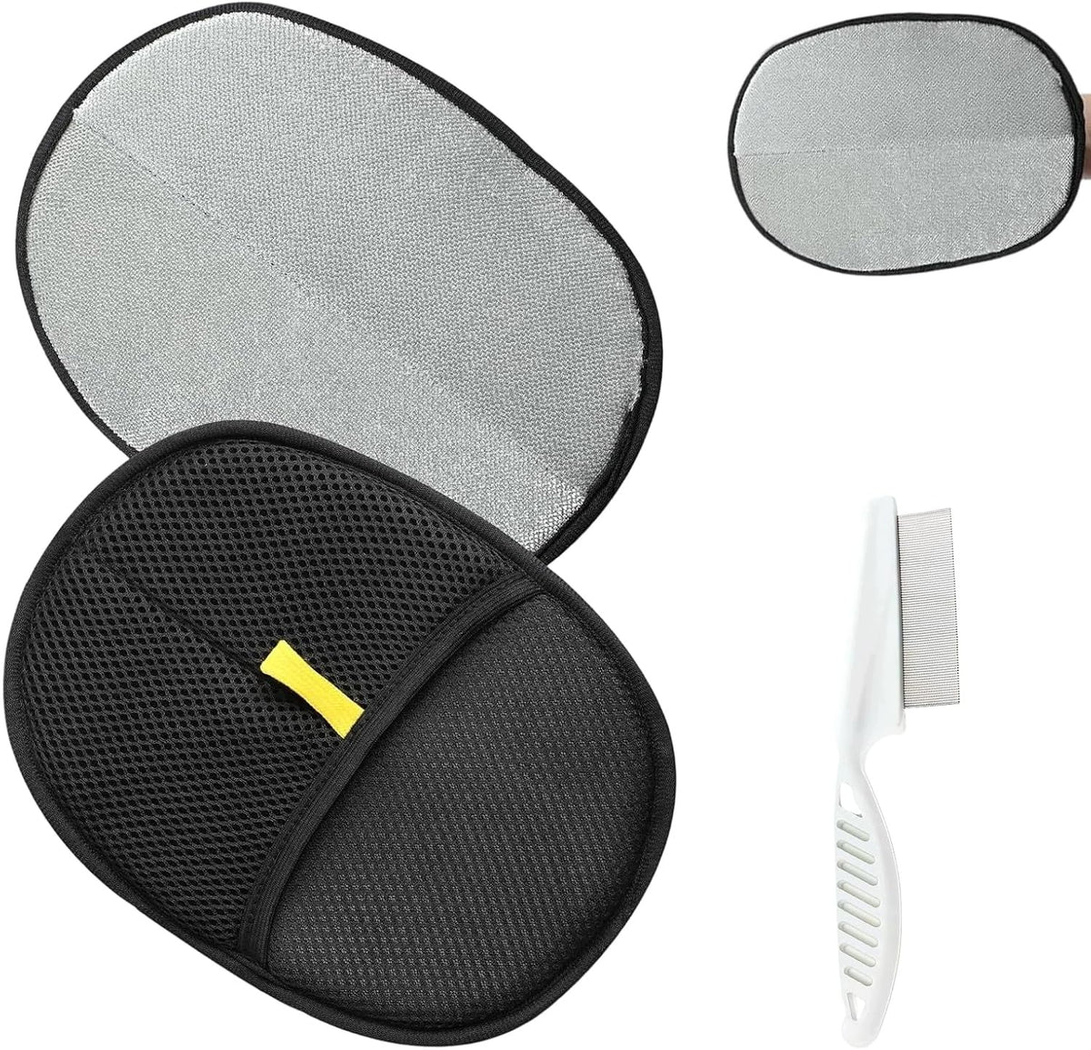 MAGNETIC GLOVES FOR HAIR 2PCS + COMB FOR CATS DOGS