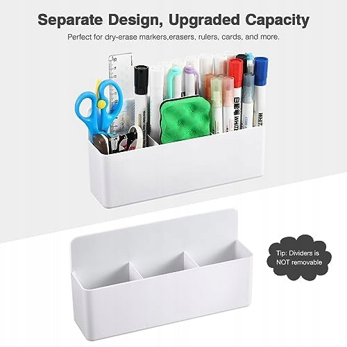 MAGNETIC HOLDER FOR DRY ERASE BOARD MARKERS 3 COMPARTMENTS Manufacturer code B0CBK6FF4R