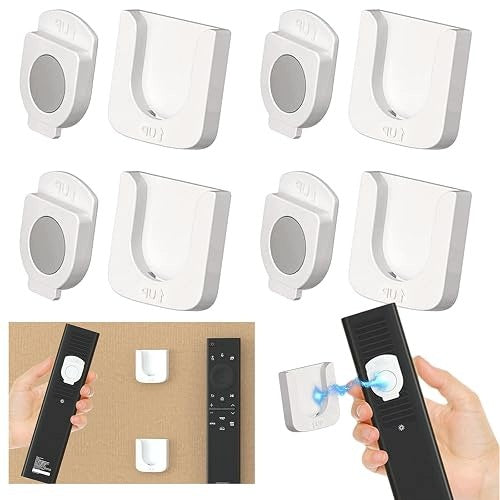 MAGNETIC HOLDER FOR REMOTE CONTROL SELF-ADHESIVE 4 PCS Brand no brand