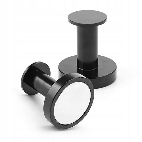 MAGNETIC HOOKS EXTRA STRONG ROUND TOWEL BARS 2 PCS METAL