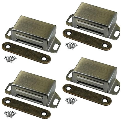 MAGNETIC LATCHES FOR DRAWER DOOR CABINETS STAINLESS STEEL 14KG 2PCS
