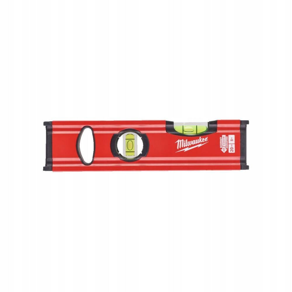 MAGNETIC LEVEL MILWAUKEE SLIM 20 CM TWO LIBELLE LIGHT DURABLE Kind bubble level