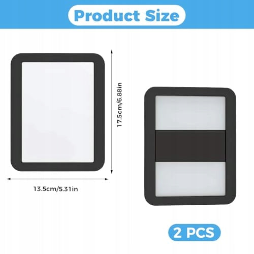 MAGNETIC MIRROR FOR MAKEUP 17 5X13 5CM CABINET OFFICE SET OF 2 Manufacturer code Bez marki