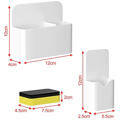 MAGNETIC PEN HOLDER WHITE DESK ORGANIZER SET OF 3 Manufacturer code SWC5908807051674