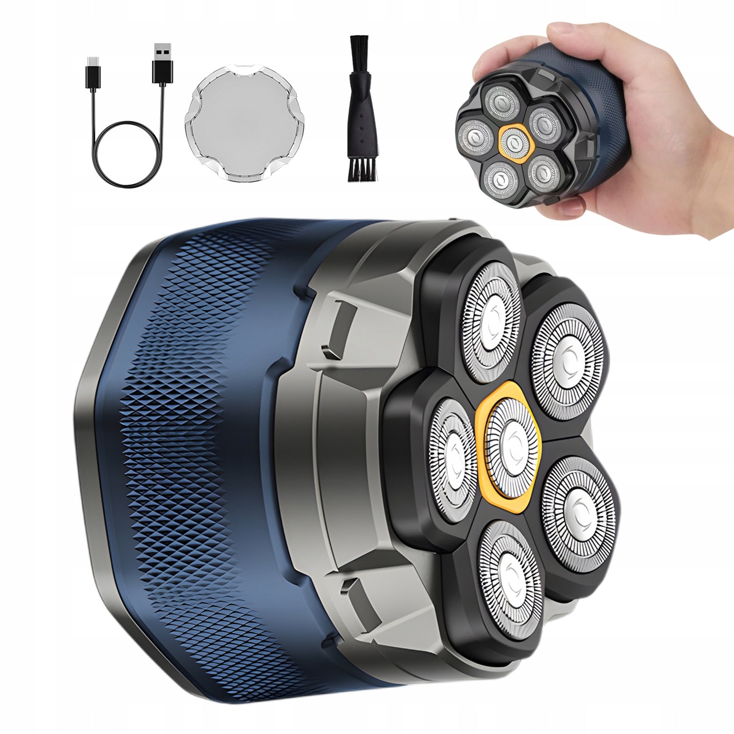 MAGNETIC RAZOR WITH WATERPROOF DESIGN AND LED INDICATOR