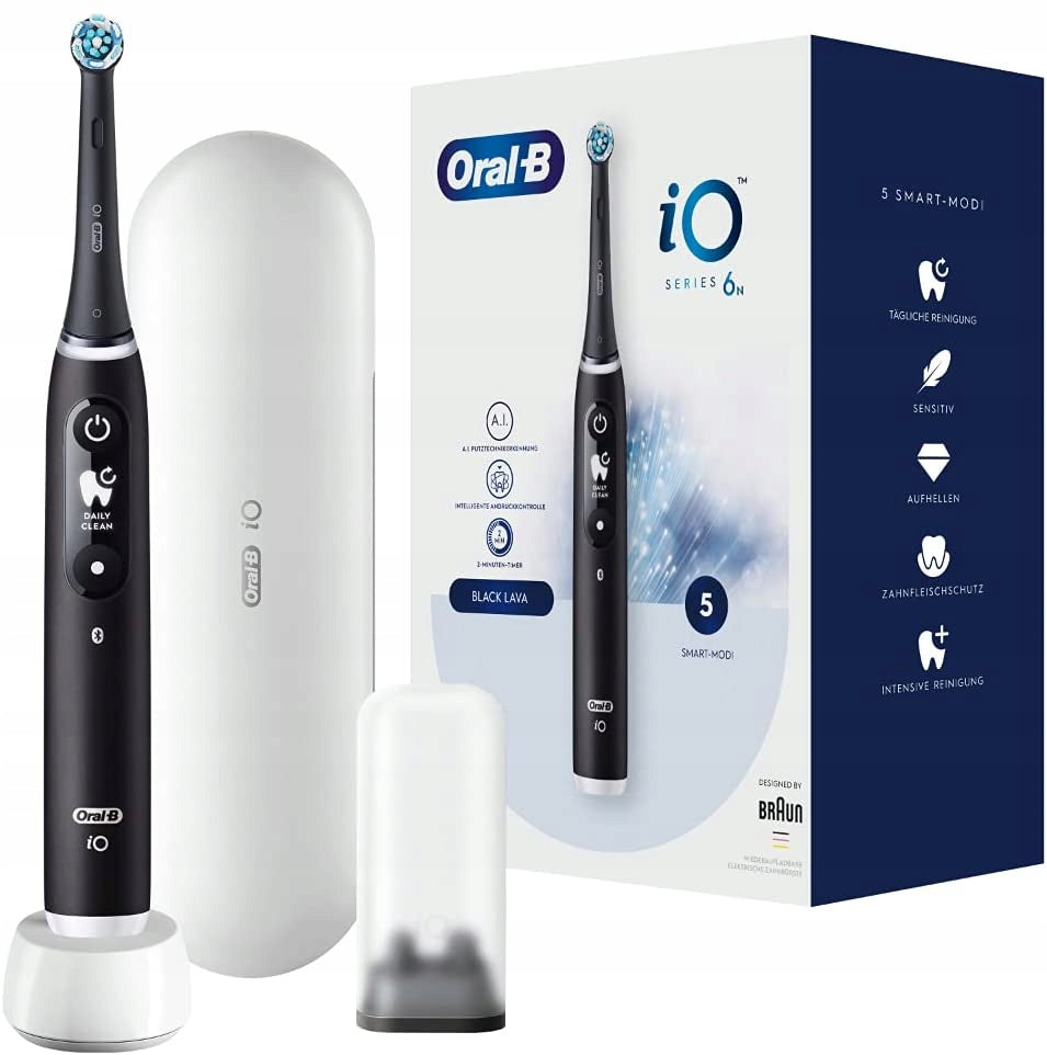 MAGNETIC TOOTHBRUSH ORAL-B IO SERIES 6 BLACK + CASE