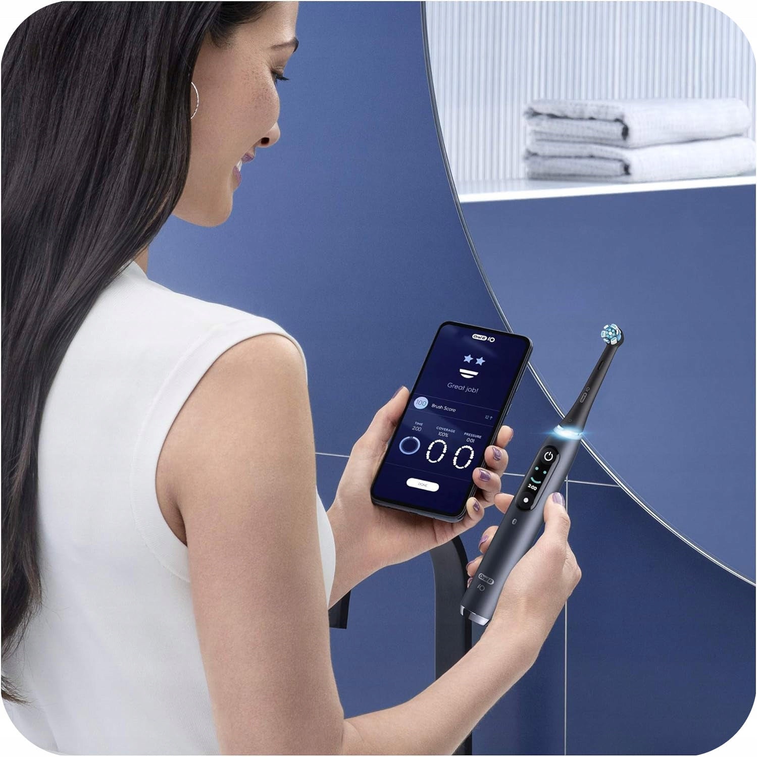 MAGNETIC TOOTHBRUSH ORAL-B iO SERIES 9N BLACK ONYX BLACK Manufacturer code 408680