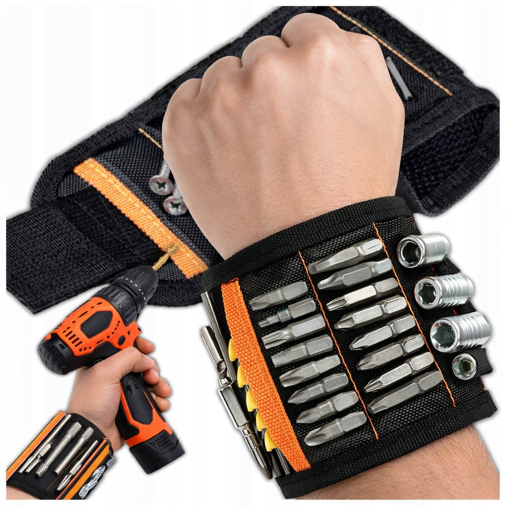 MAGNETIC WRIST BAND TOOL WRIST WITH POCKETS PRACTICAL