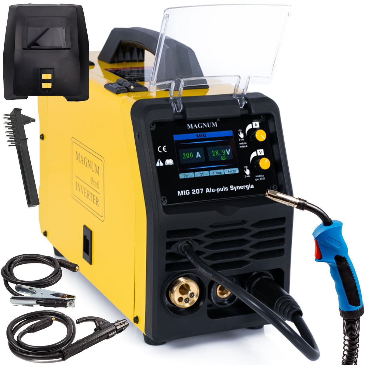 MAGNUM MIG 207 Alu-Puls Synergy MIG MMA TIG FCAW 200A IGBT
