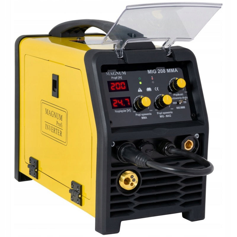 MAGNUM MIG 208 MMA NV MIG/MAG FCAW TIG welding machine 200A 230V IGBT Manufacturer code U MI 208MMA