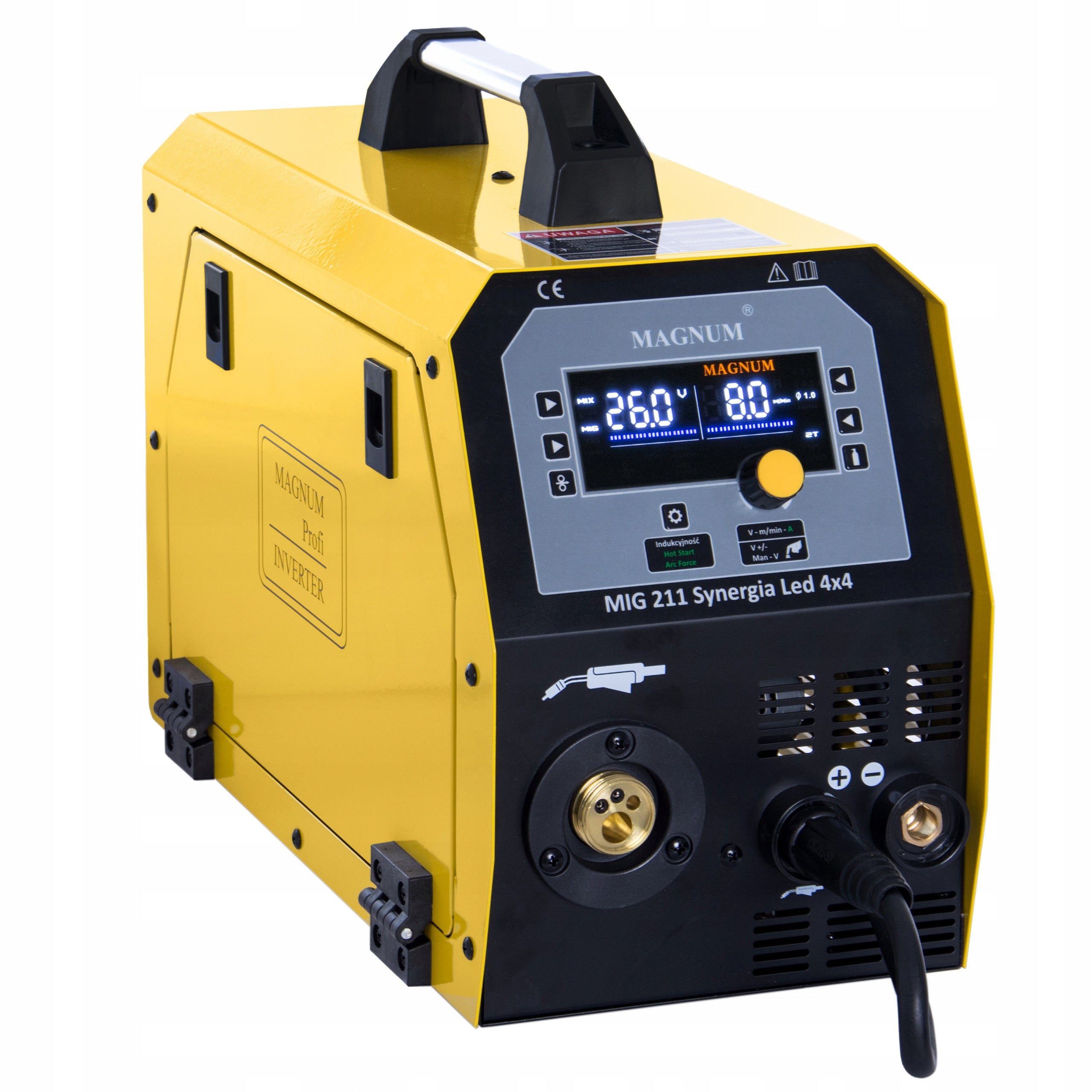 MAGNUM MIG 211 Inverter Welding Machine Synergy LED Feeder 4X4 200A/60% EAN (GTIN) 5907056439073