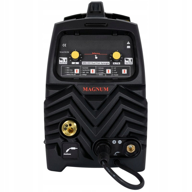 MAGNUM MIG 222 Dual Pulse Synergy Welder 230V MIG/TIG/MMA 200A Brand Magnum