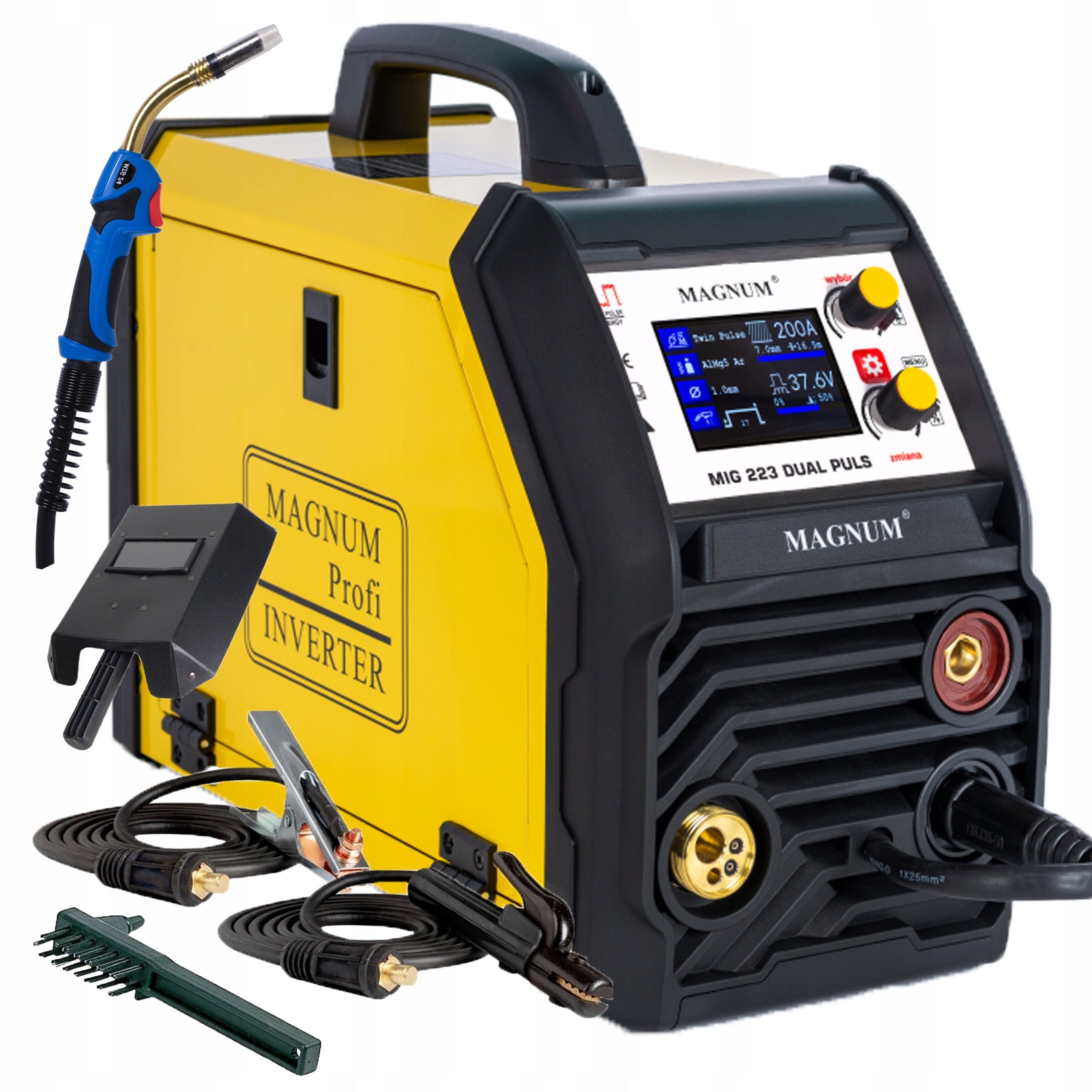 MAGNUM MIG 223 DUAL PULSE WELDING MACHINE 220A MMA TIG LIFT 3IN1 SYNERGY Brand Magnum