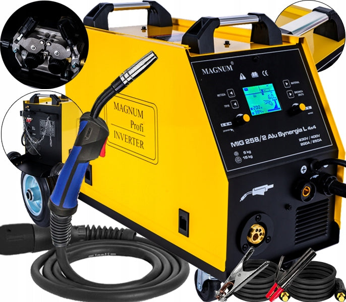 MAGNUM MIG 258/2 ALU SYNERGY L 4X4 200A/250A INVERTER WELDING MACHINE