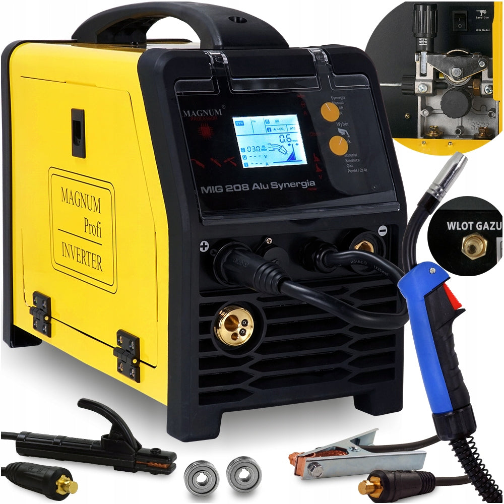 MAGNUM Welder MIGOMAT MIG MAG MMA TIG 3in1 208 Alu INVERTER SYNERGY