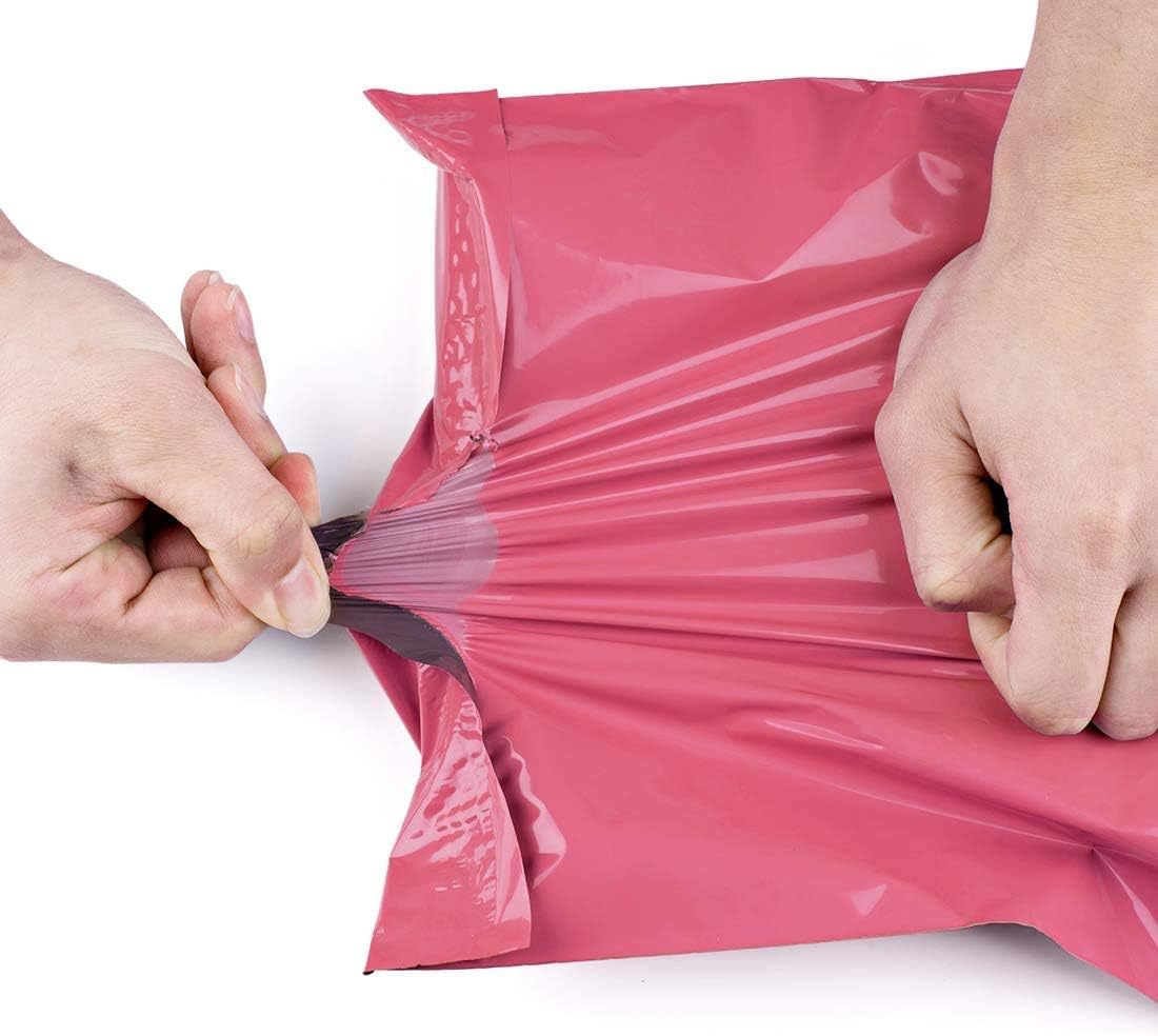 MAIL BAGS 30,5×39,5 CM PINK, SELF-STICKING, STRONG, 100 PCS, THICK LDPE