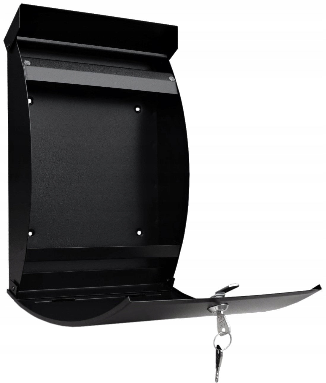 MAILBOX FOR LETTERS ANTHRACITE - COLORS - HOUSE NUMBER, STREET, INSCRIPTION (IN) Brand Metalbud.eu