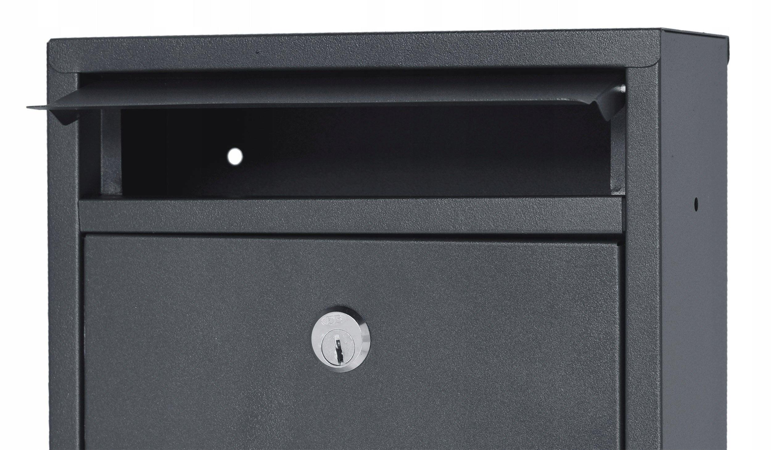 MAILBOX STEEL ANTHRACITE WITH KEY WITH WINDOW Product weight with unit packaging 1.3 kg