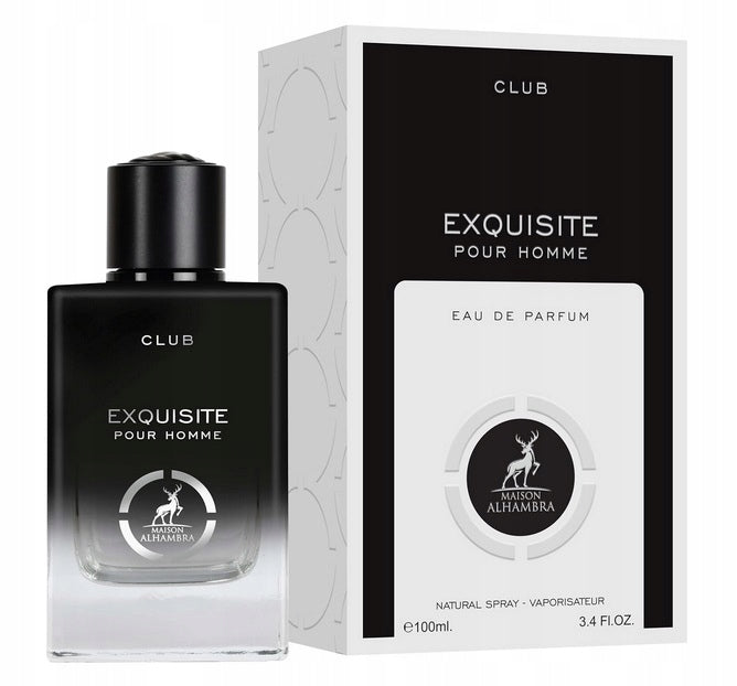 MAISON ALHAMBRA EXQUISITE CLUB 100ML EAU DE PARFUM FOR MEN