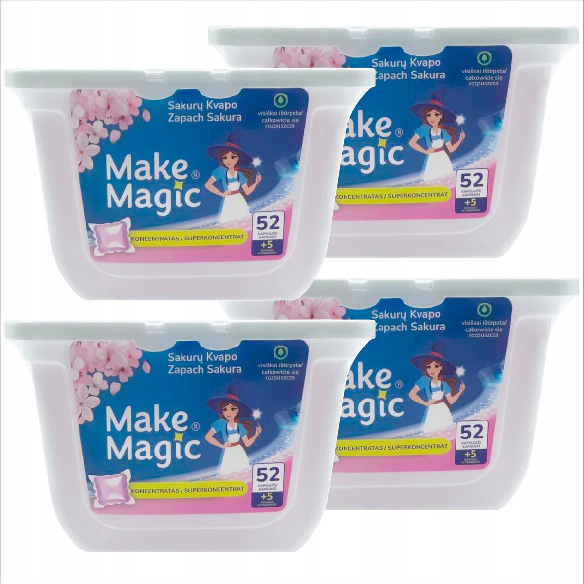 MAKE MAGIC WASHING CAPSULES FOR COLORED CLOTHES 228 PIECES TO 26.03.26