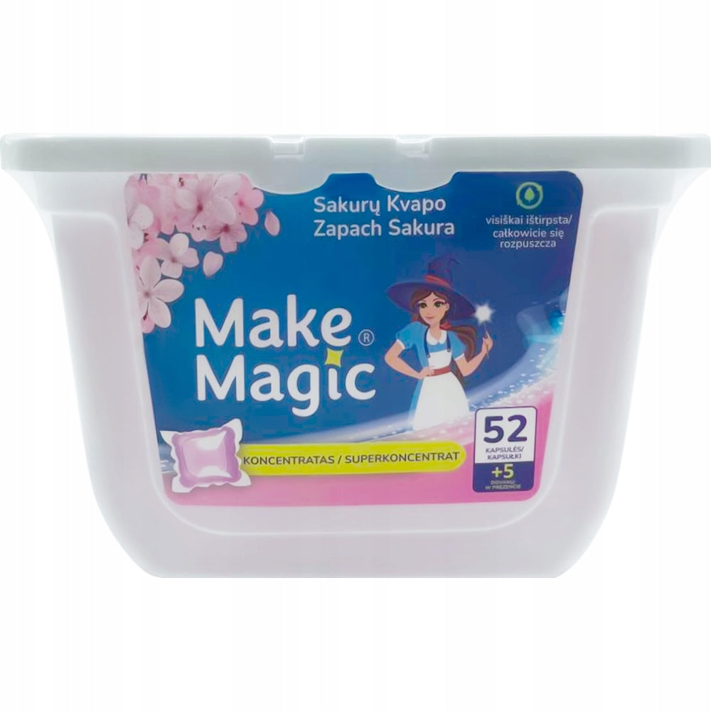 MAKE MAGIC WASHING CAPSULES FOR COLORED CLOTHES 57 PCS