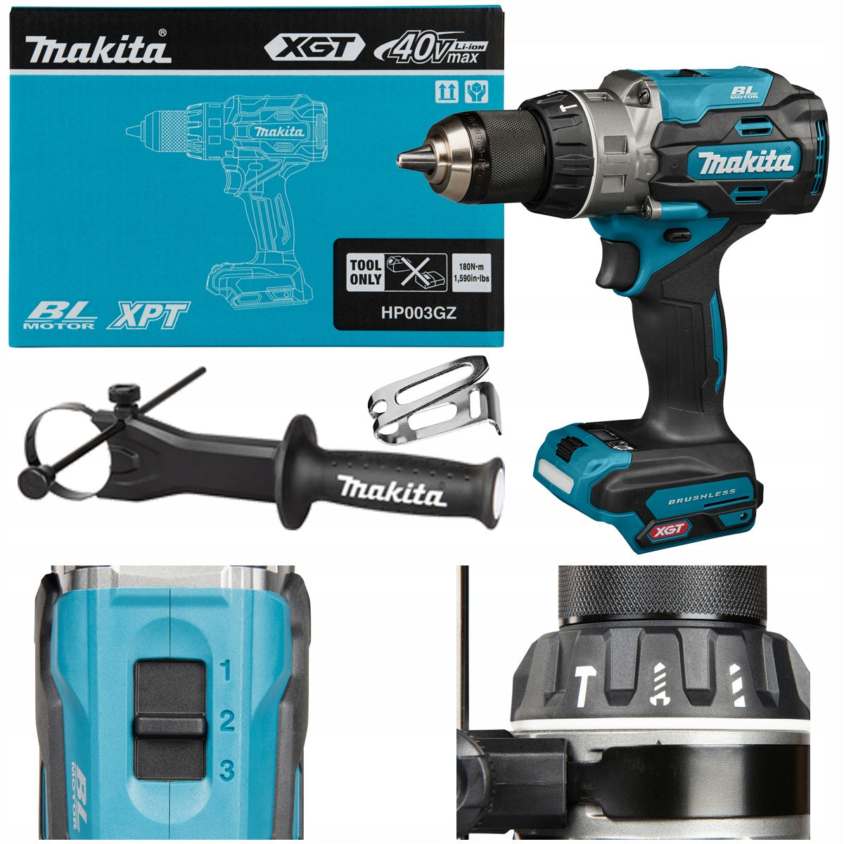 MAKITA 40V XGT 180Nm HP003GZ Cordless Impact Driver