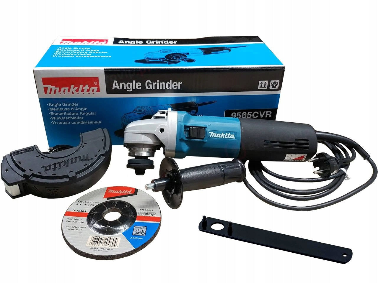 MAKITA Angle grinder 125 mm 1400W with adjustable speed 9565CVR