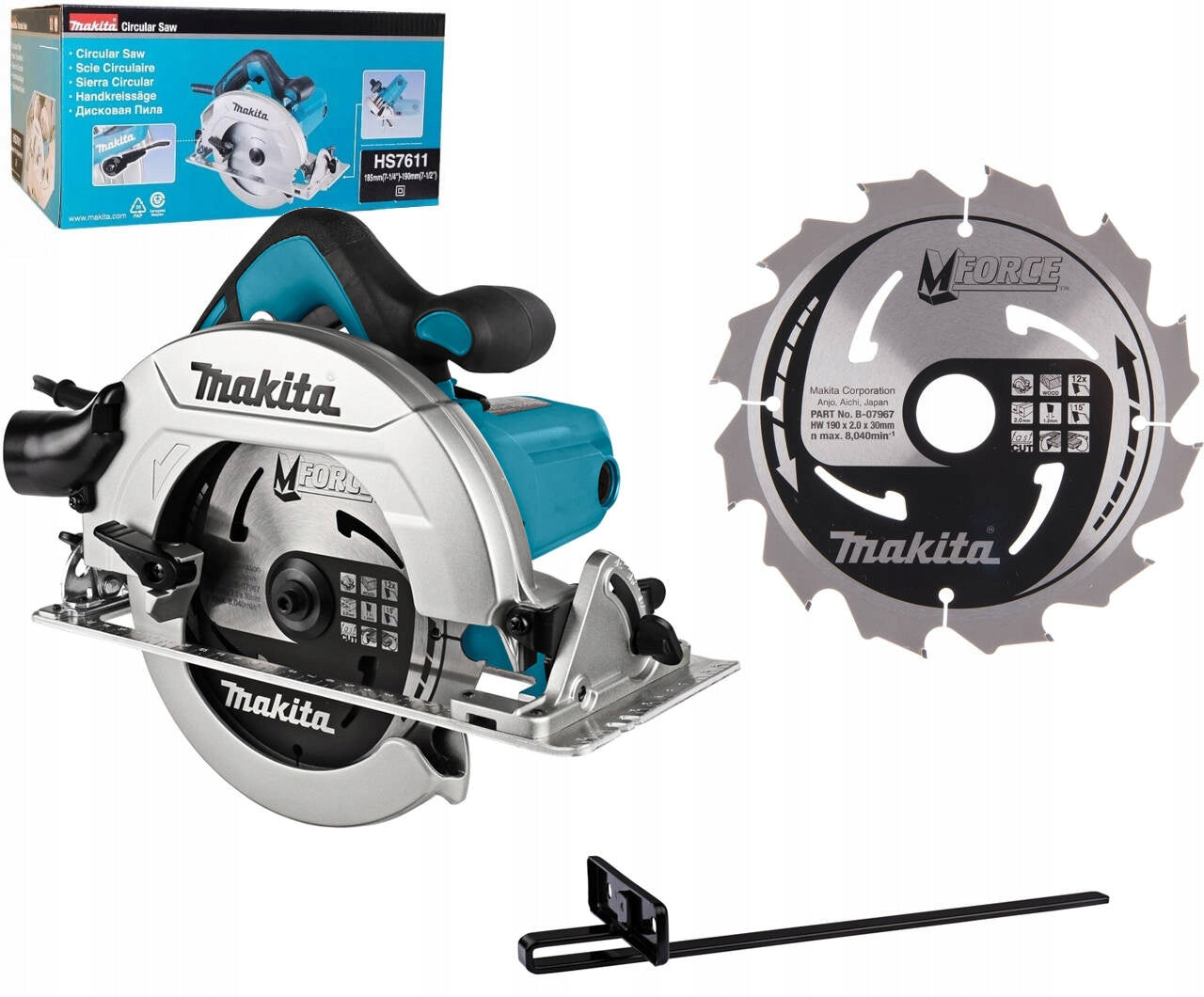 MAKITA Circular saw 190 mm 1600W HS7611 PL distribution